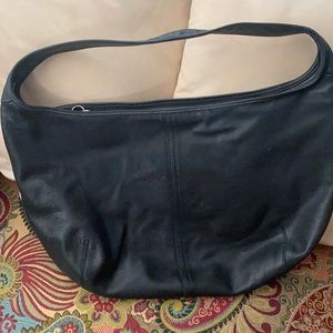 Black leather Coach-Shoulder bag